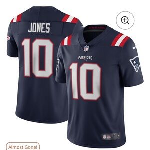 NIKE- Mac Jones ,New England Patriots ,Navy Limited Player - Jersey